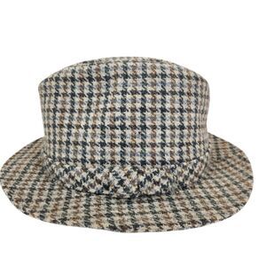 Dobbs Fifth Avenue Houndstooth Fedora Hat